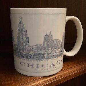 Starbucks Chicago Mug - White with Blue Skyline